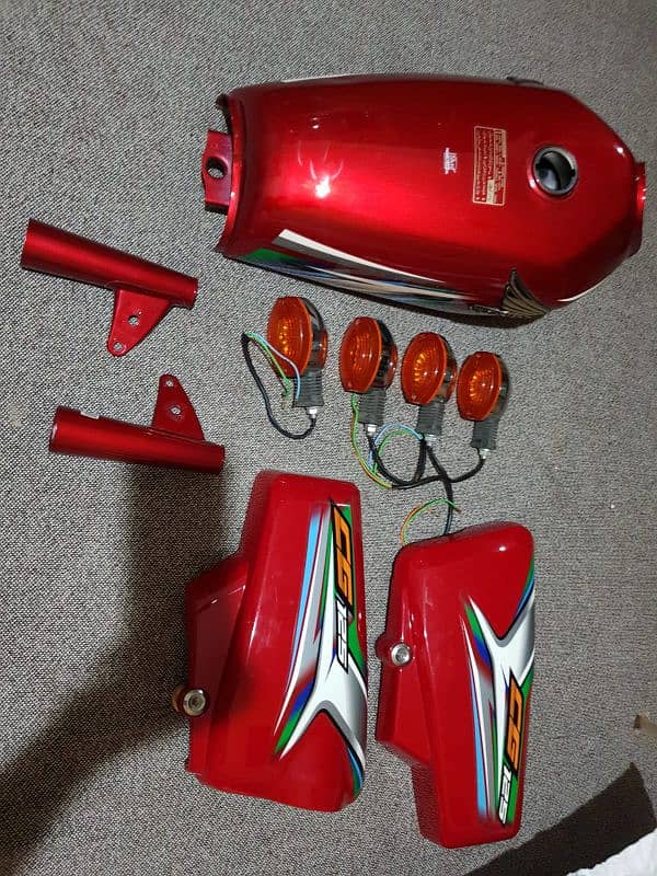 Honda cg 125 2023 double saman (red)brandnew bike 0