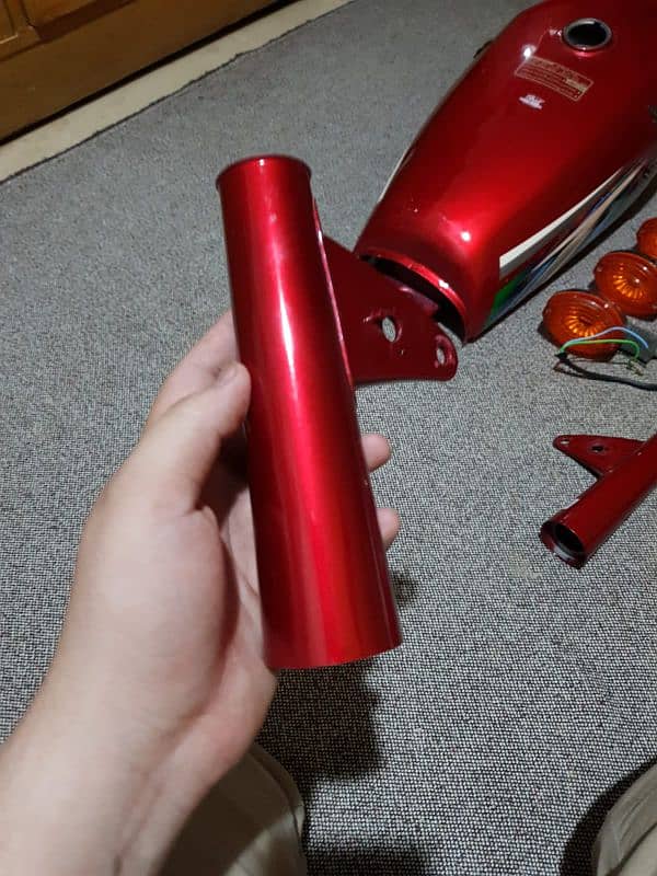 Honda cg 125 2023 double saman (red)brandnew bike 18