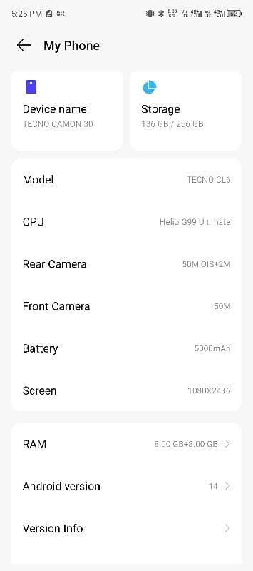 tecno camon 30 all ok . 03104156056 0