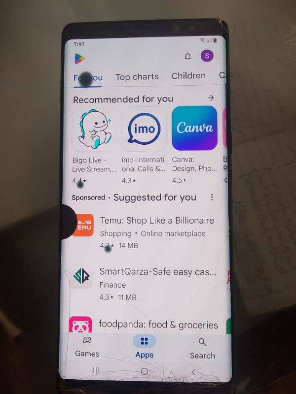 note 8 for sale 10/6 2