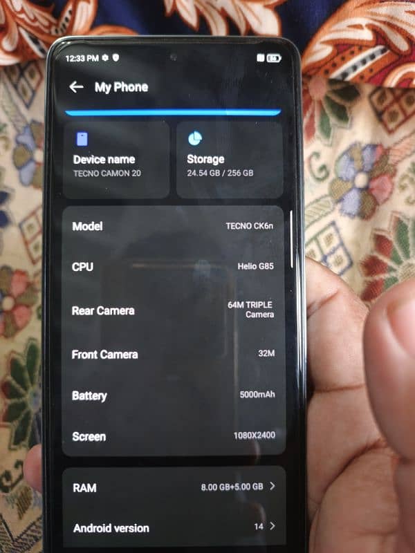 Tecno camon 20 8+8 256 8