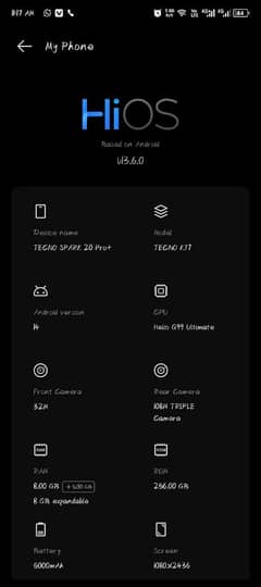 Tecno 20 pro plus