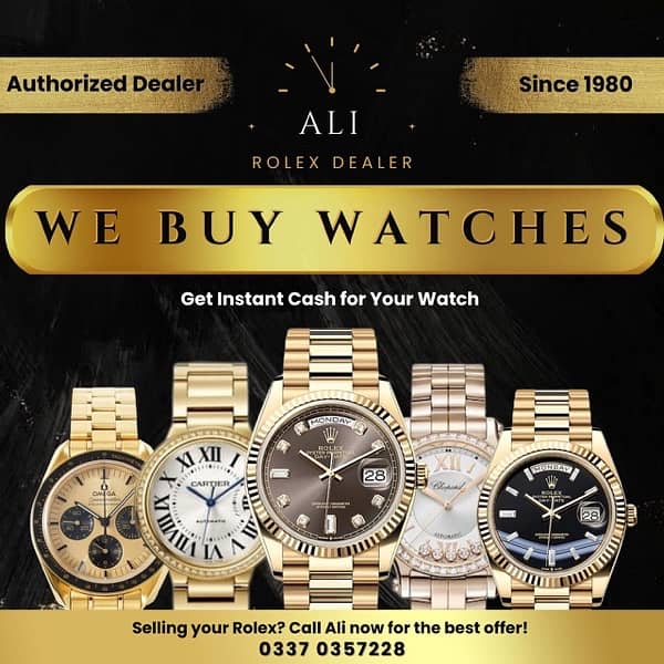 ALI WATCH BUYER ROLEX DAYTONA DAY DATE DATE JUST OMEGA CARTIER IWC 0