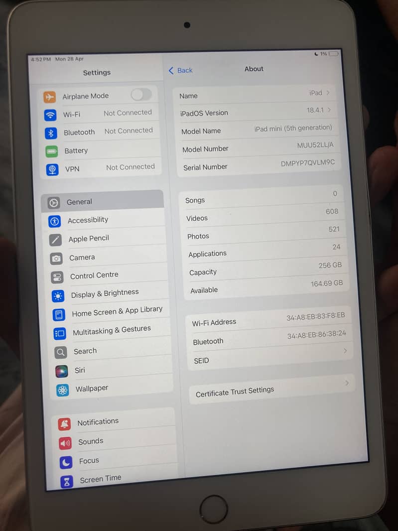 Ipad Mini 5 256gb 6