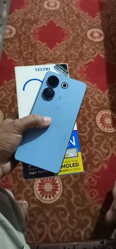 Tecno camon 20 8+8 256gb with box and charger condition 10/8 all OK