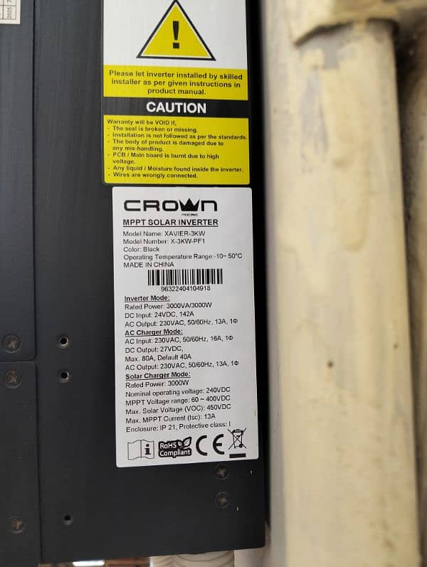 Xavier Crown inverter 3KW 2