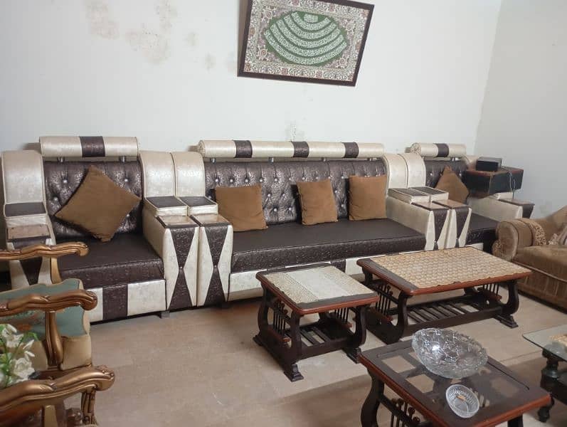 05 seater two sofas and 03 tables for sale 0