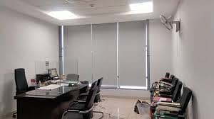 Sun heat block window blinds Roller Blinds Office renovation carpet 5