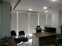 Sun heat block window blinds Roller Blinds Office renovation carpet 6