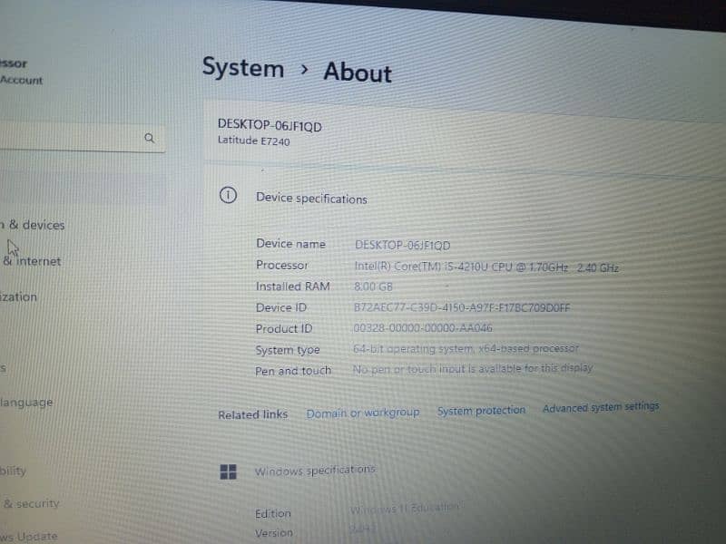 Dell i5 4th jen. Slim 5
