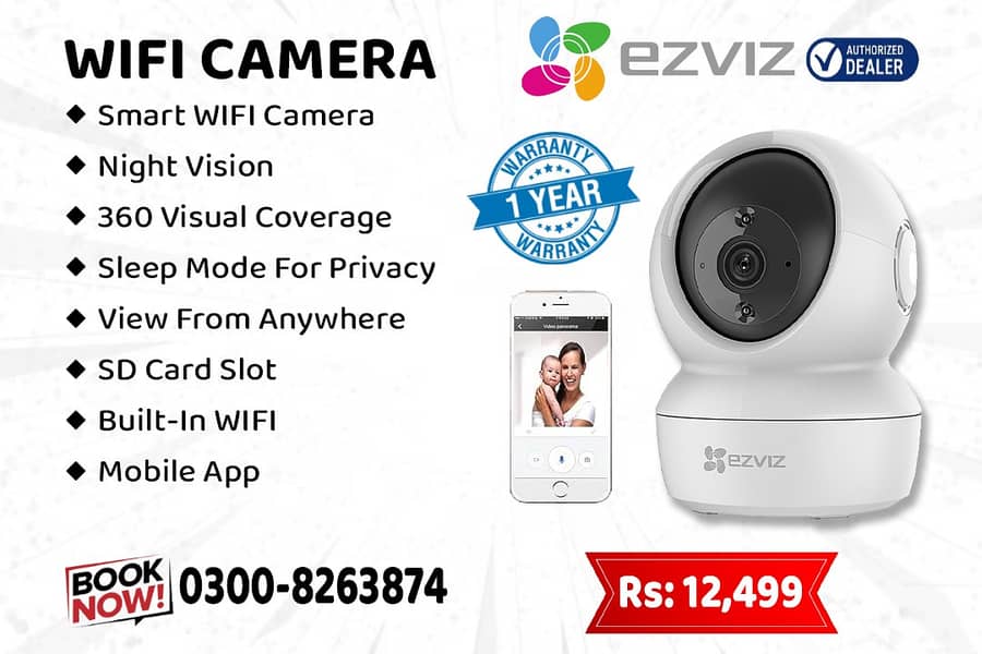 EZVIZ Wi-Fi Pan & Tilt Camera (C6N) 0
