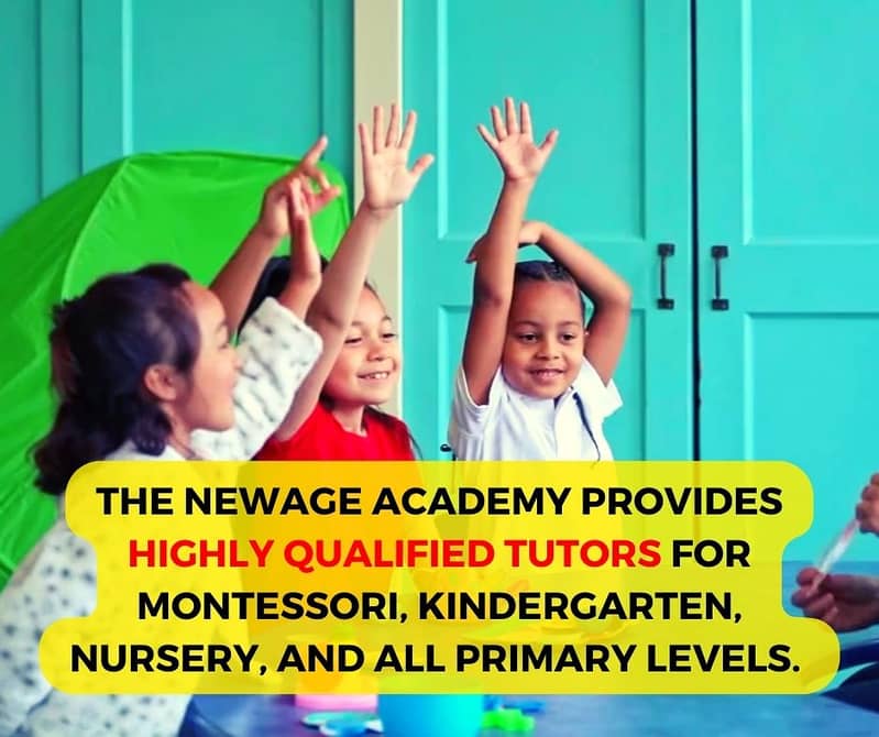 Montessori & Kinder Gardten Home Tutors Available in Lahore 1