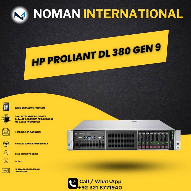 HP PROLIANT DL 380 GEN 9 | Server | Dual Intel Xeon E5-2650 V4 24C/48T 0