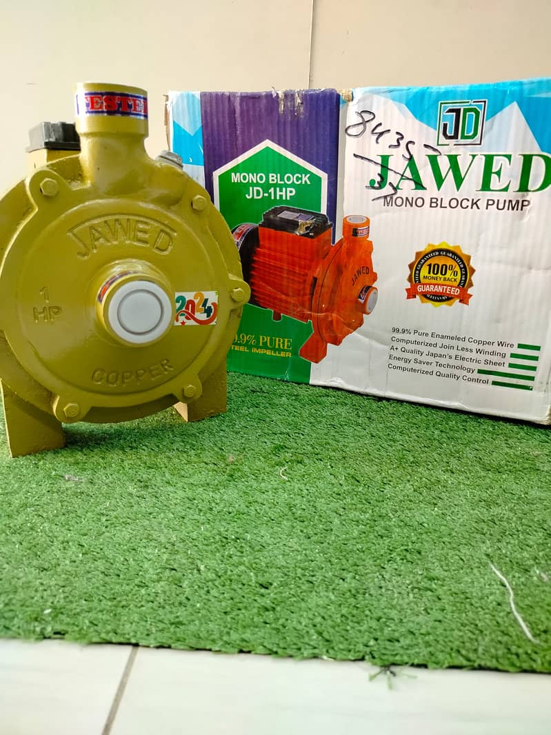 Jawed water pump Karachi  Jawed mono block 1 HP for sale  Best suction 3