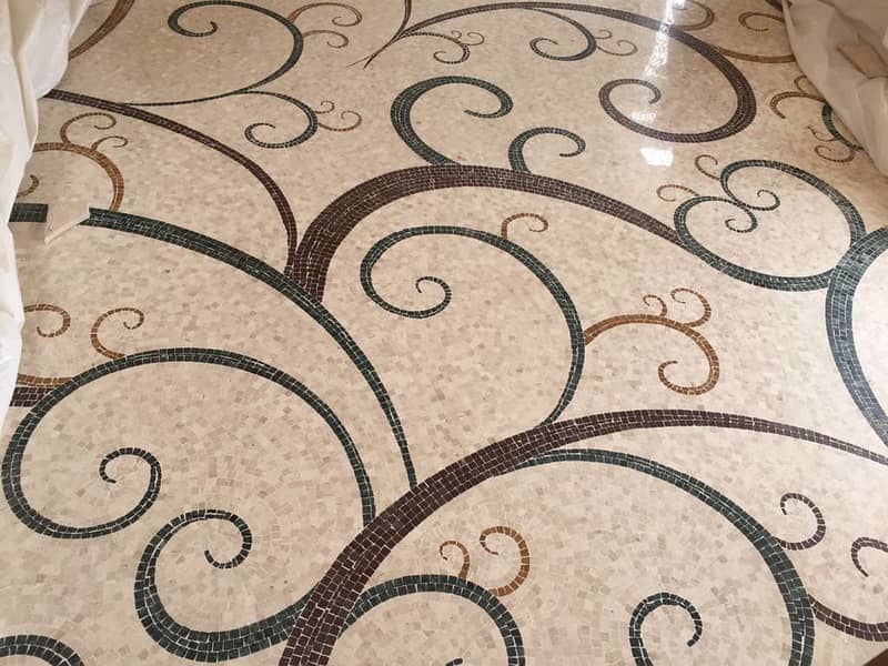 Swimming pools,Glass Mosaic,UV print Mosaic,Floor Mosaic,Mosaic Niche 14