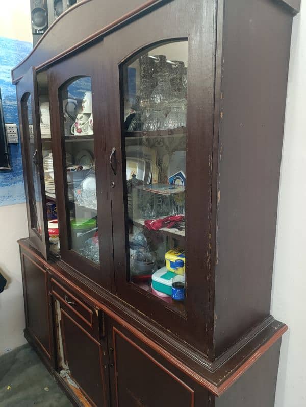 double bed with Dressing and showcase Almari 8