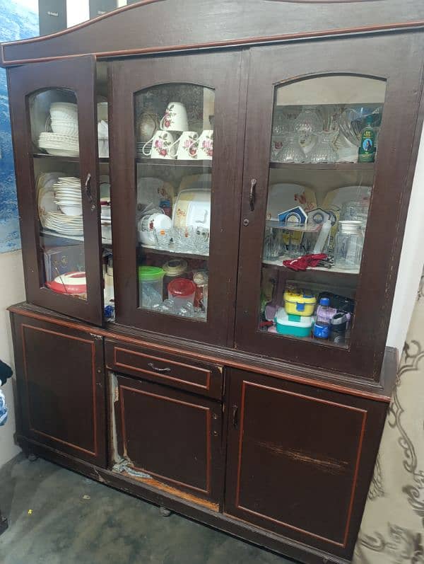 double bed with Dressing and showcase Almari 10