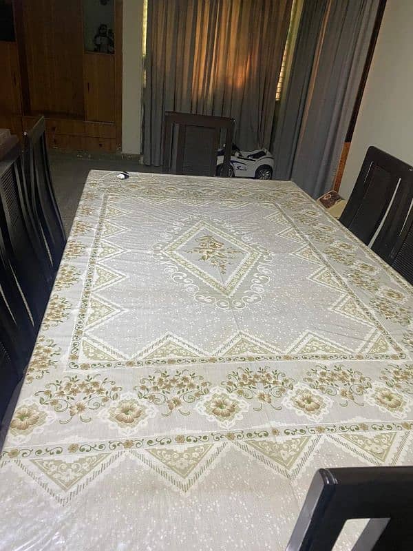Chinioti Pure wooden dinning Table with Chairs 2