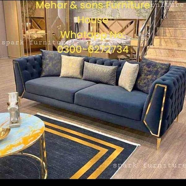 Premium Quality Turkish Design six  Seater sofa sets 15