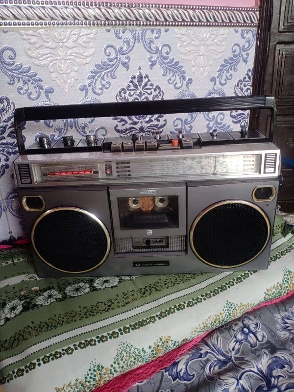 national Panasonic antique Radio tape recorder 0