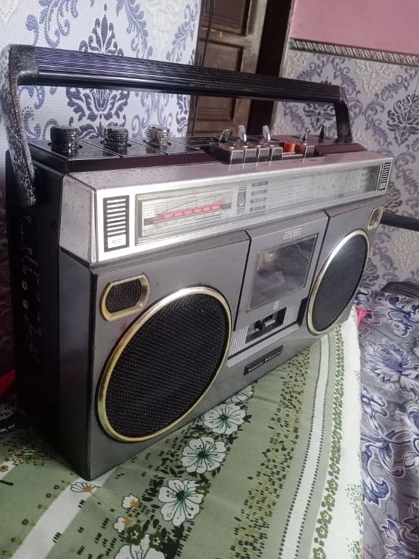 national Panasonic antique Radio tape recorder 1