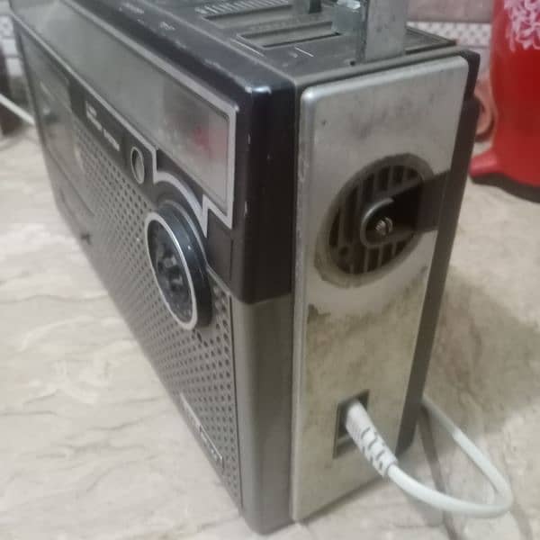 national Panasonic antique Radio tape recorder 9