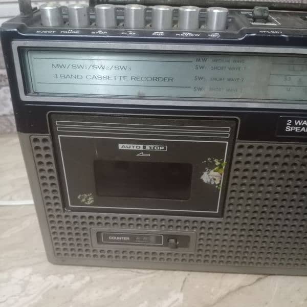 national Panasonic antique Radio tape recorder 10