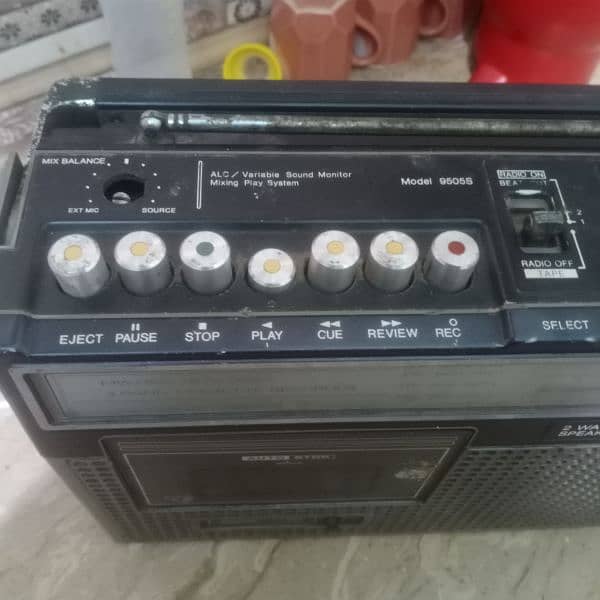 national Panasonic antique Radio tape recorder 11