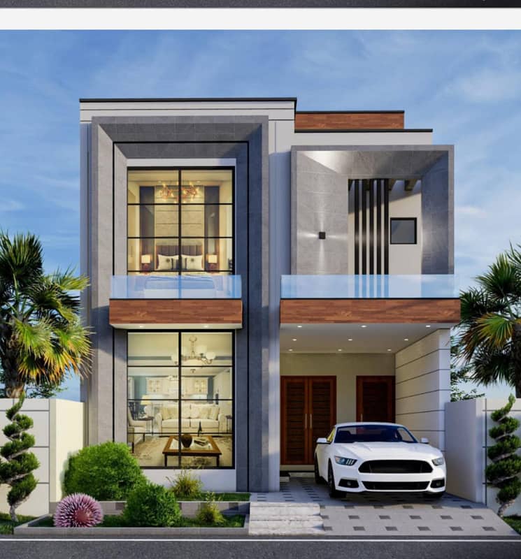Booking From 2,500,000, 5 Marla Modern Houses In BB Block On 3 Years Installment Plan. 2