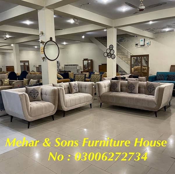 10 years warranty six seater sofa sets 1