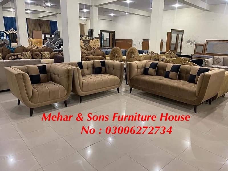10 years warranty six seater sofa sets 3