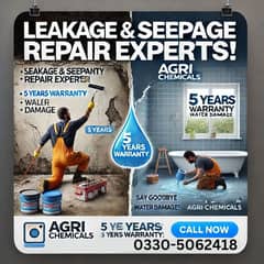 100% Guaranteed Leakage & Seepage Repair – 5 Years Warranty