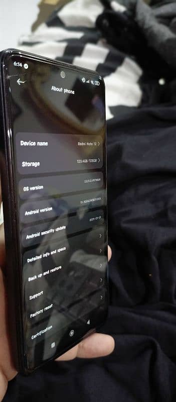redmi note 12 complete box 8+8gb Ram / 128gb 0