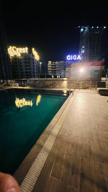 3 Bedroom Fully Furnished Flat For Rent Front Of Giga Mall Swimming Pool 33
