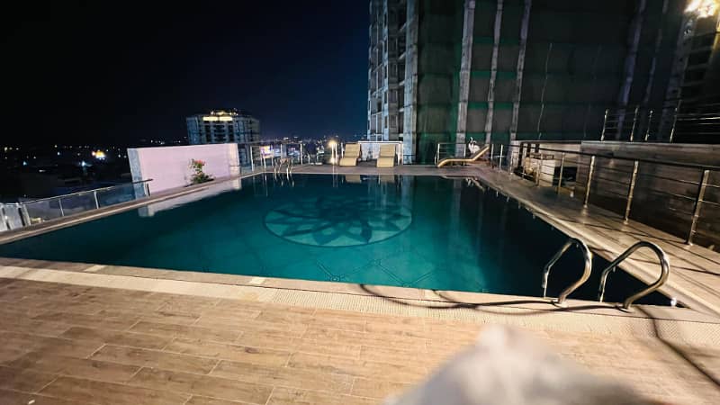 3 Bedroom Fully Furnished Flat For Rent Front Of Giga Mall Swimming Pool 34