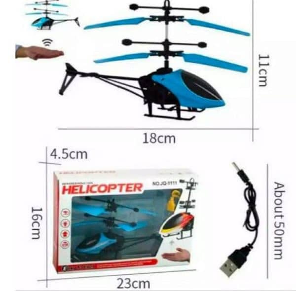 Infrared Induction Led Helicopter – Hand Sensor Controlled, Rechargeab 5