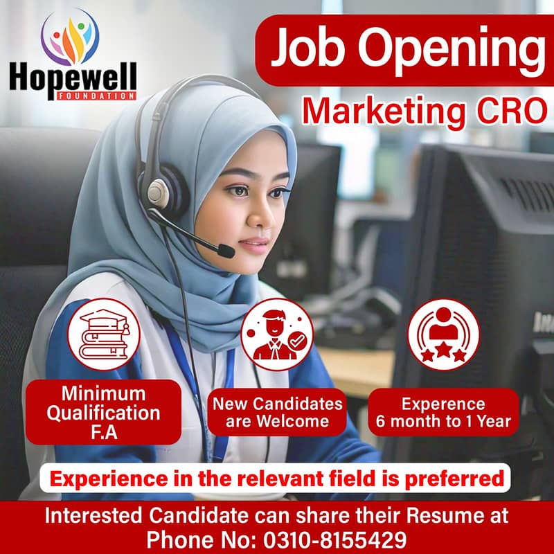 Hiring Marketing CRO – Freshers Can Apply(Female Only) 0