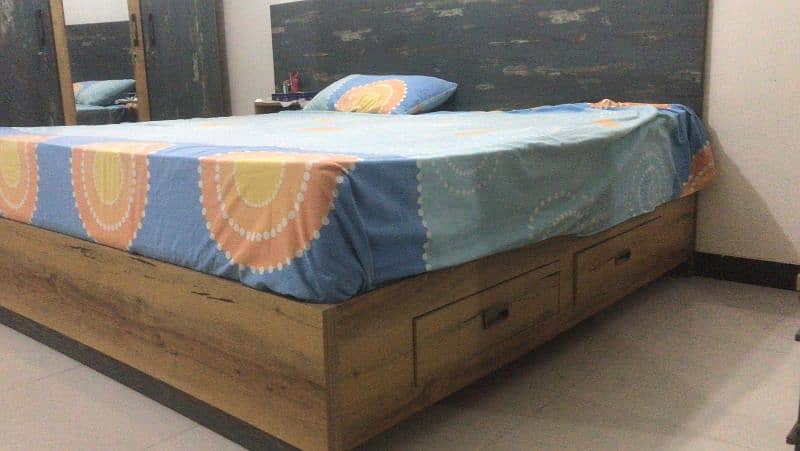 King bed | side table | Mattress | Wardrobe | Dressing table 2