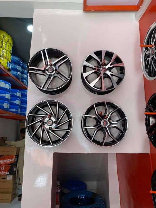tyres rims dunlop yokohama general alto mehran suzuki vitz aqua alto 17