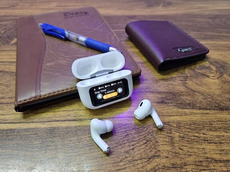 New ANC Airpods with Case and 2" touch screen 6