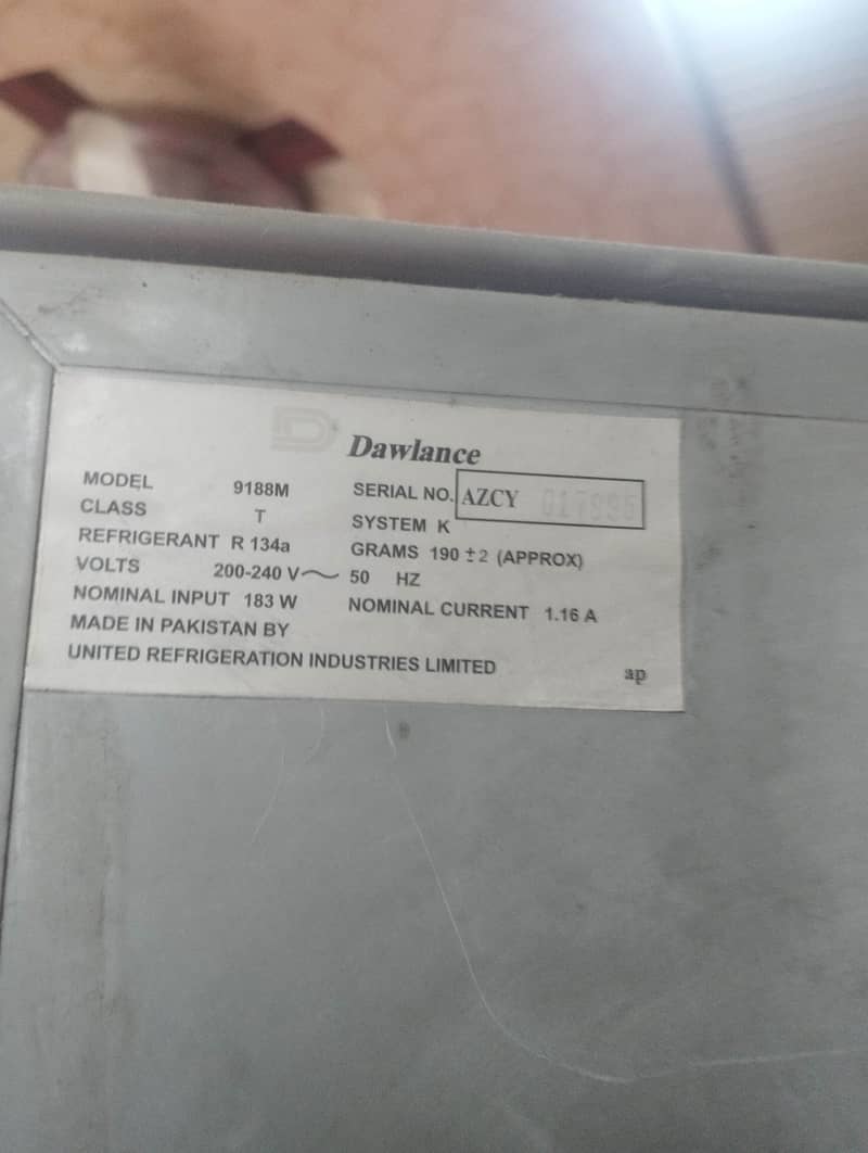 Dawlance fridge 0