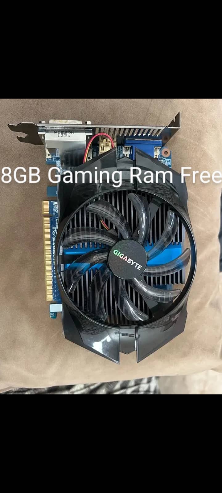 Gaming Graphics card gtx 650 2gb with 8gb gaming ram free 0