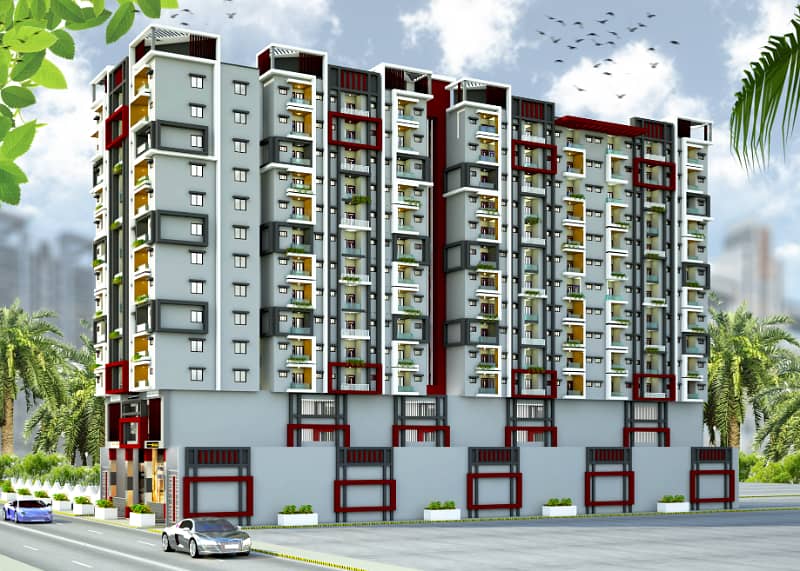 "CITY COMFORT" (4 Rooms), 2 Bed DD Lounge, 2 Bed lounge, Avail Special Discount, Best Investment Ever, Speedy Construction Going On. 3