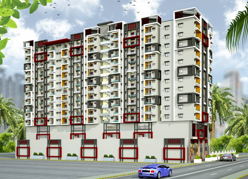 "CITY COMFORT" (4 Rooms), 2 Bed DD Lounge, 2 Bed lounge, Avail Special Discount, Best Investment Ever, Speedy Construction Going On. 1
