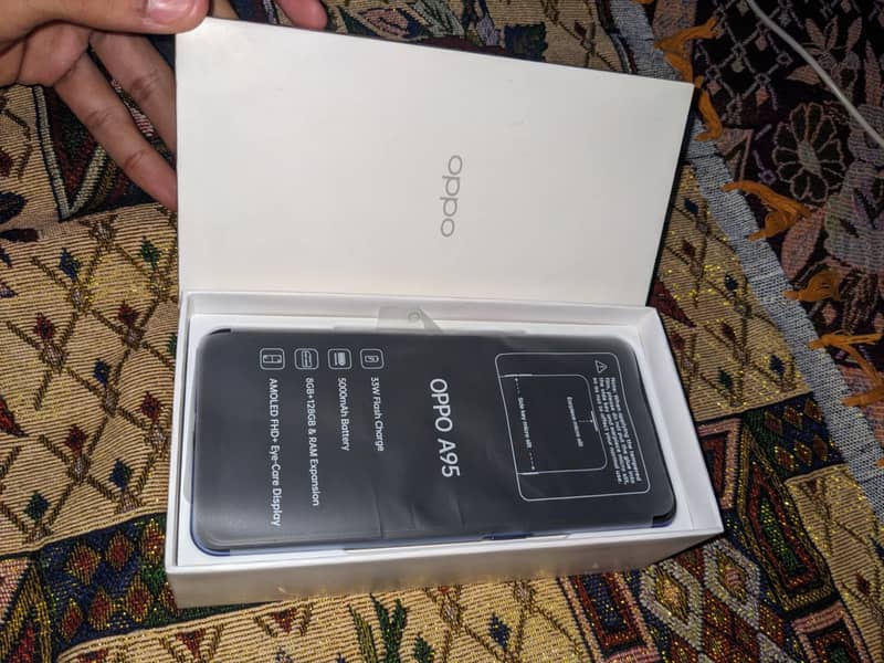 Oppo A95 with box 10/10 1