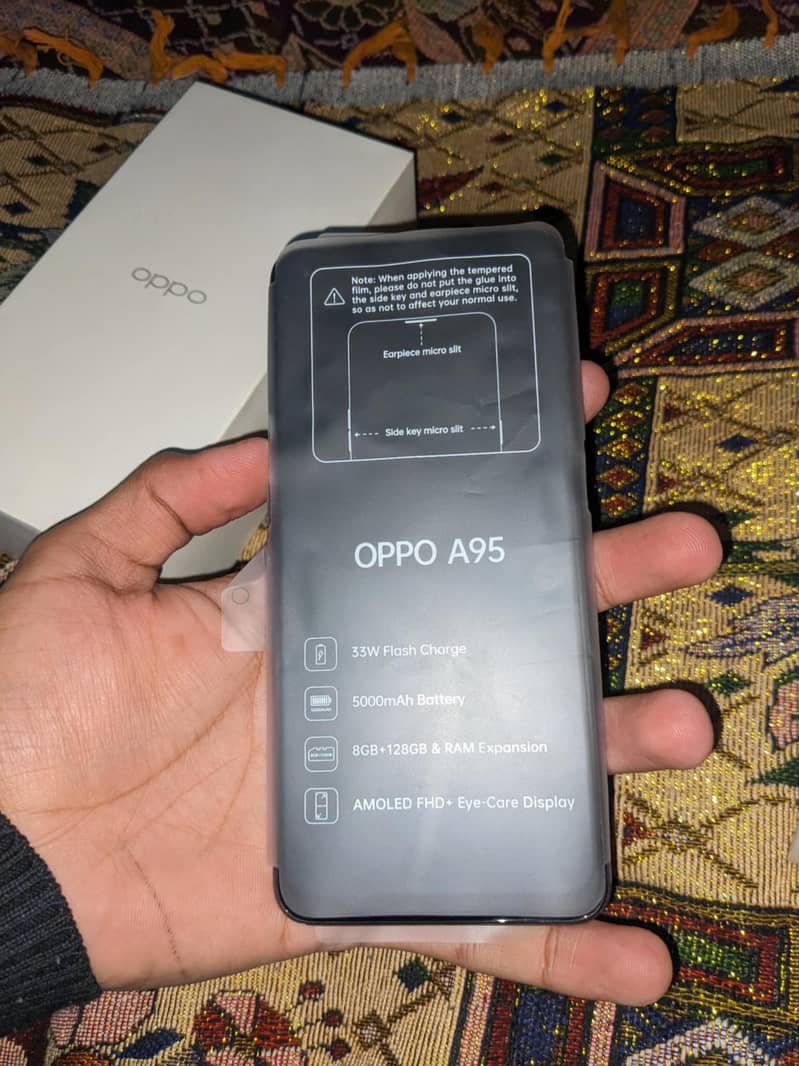 Oppo A95 with box 10/10 8