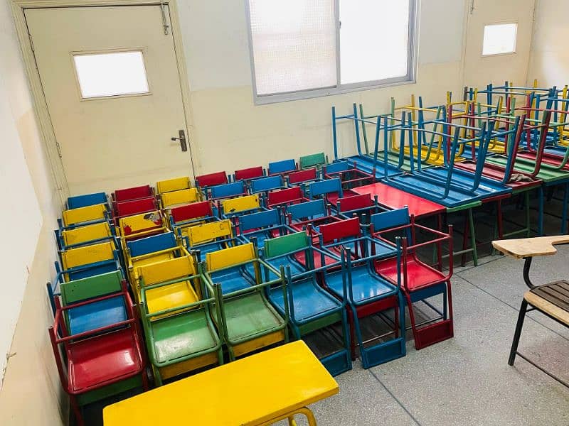 Steel school table / Steel school chairs / Classroom furniture 1