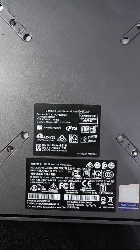HP Z2 G3 Mini Workstation PC 32gb/512gb 5