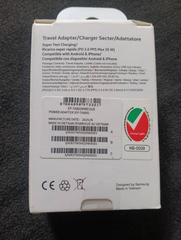 Samsung original adopter 3