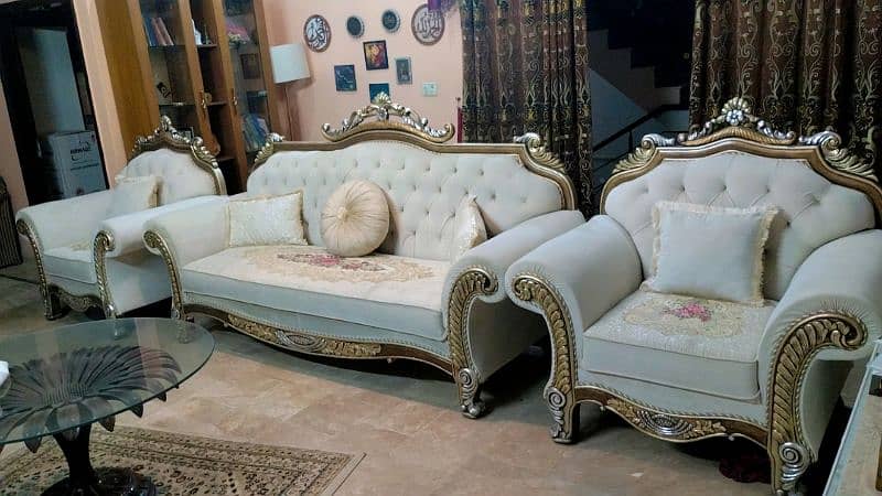 7 seater sofa set with cushion 5
